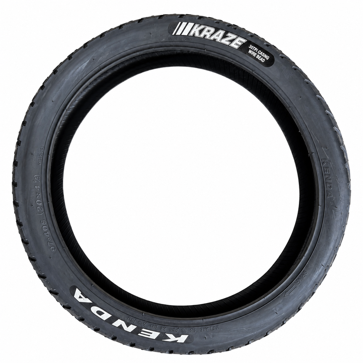 Supermoto Tire 20x4.25 Kenda Kraze For Fat tire Ebike